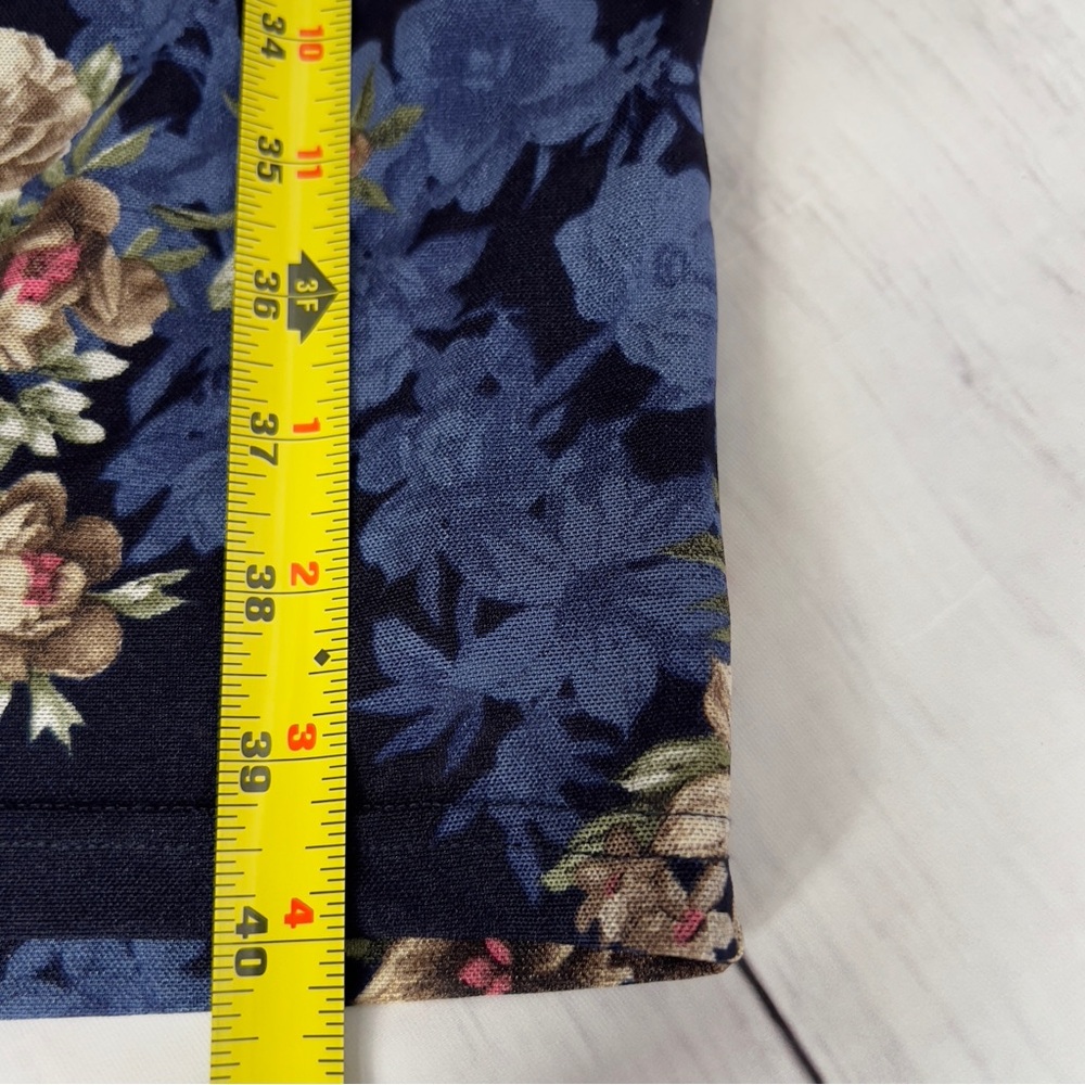 Women’s Multicolor Floral Stretchy Zip Front Top Dress - SZ: Medium - Picture 4 of 8